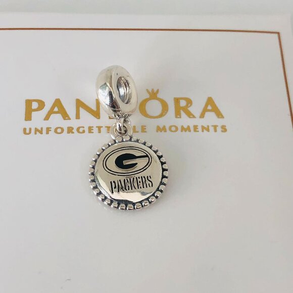 🌞📖Pandora Green Bay Packers Charm S925 Silver with box - Picture 1 of 4